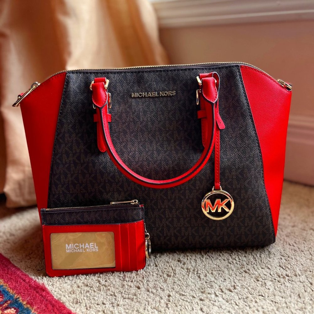 Michael Kors Ciara Handbag and Wallet Set